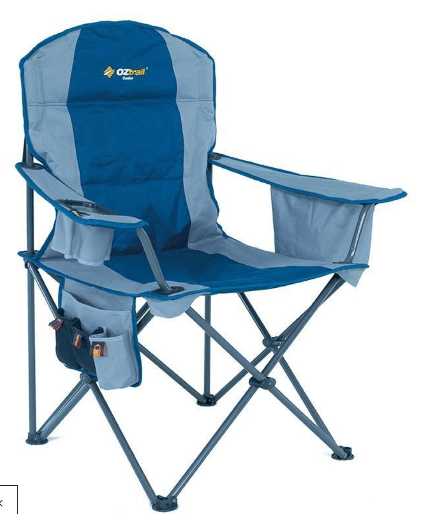 Oztrail Cooler Arm Chair Blue IN STORE PICK UP ONLY
