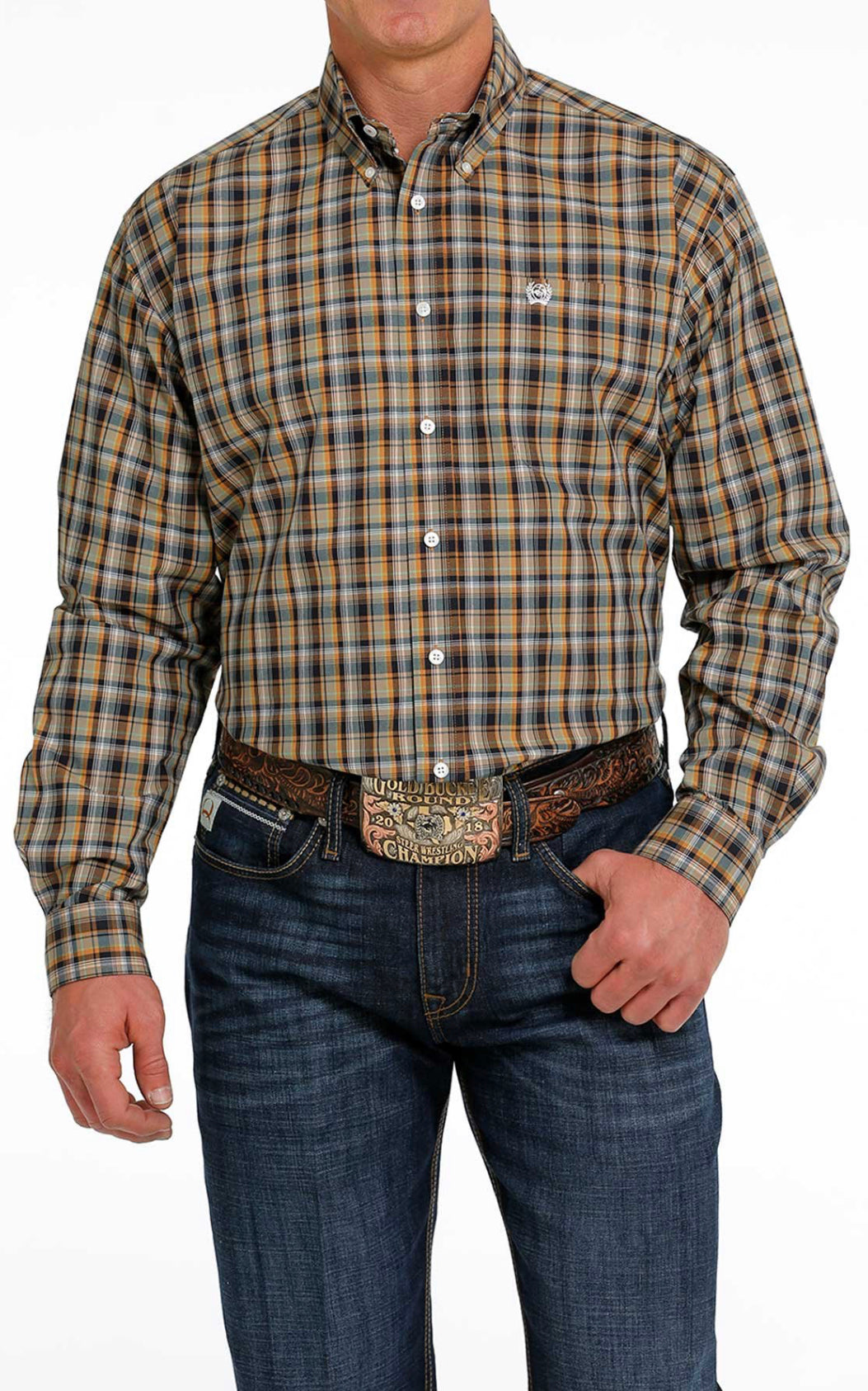 Cinch Mens Check Shirt MTW1105472