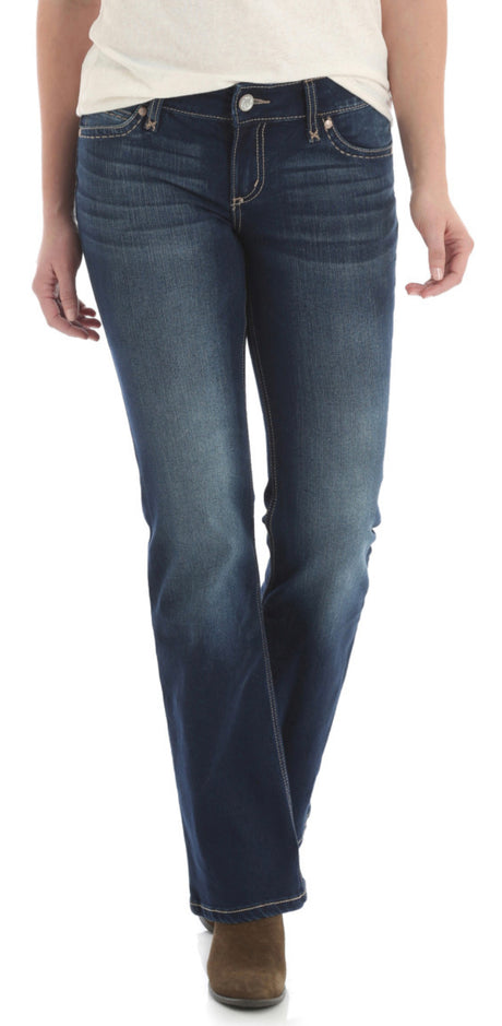 Wrangler Ladies Retro Mid Rise Jeans 34 Leg1009MWZ