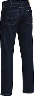 Bisley Mens BP6053 Straight Cut Industrial Work Denim Jean