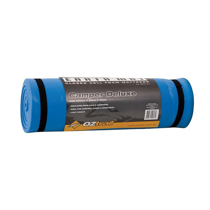 Oztrail Foam Earth Mat Camper Deluxe 10MM - Silver