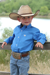 Cinch Boys Solid Button Down Western Shirt