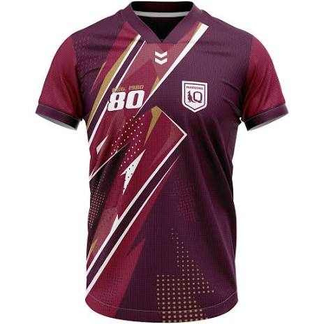 QLD MAROONS THUNDERSTRUCK KIDS TEE
