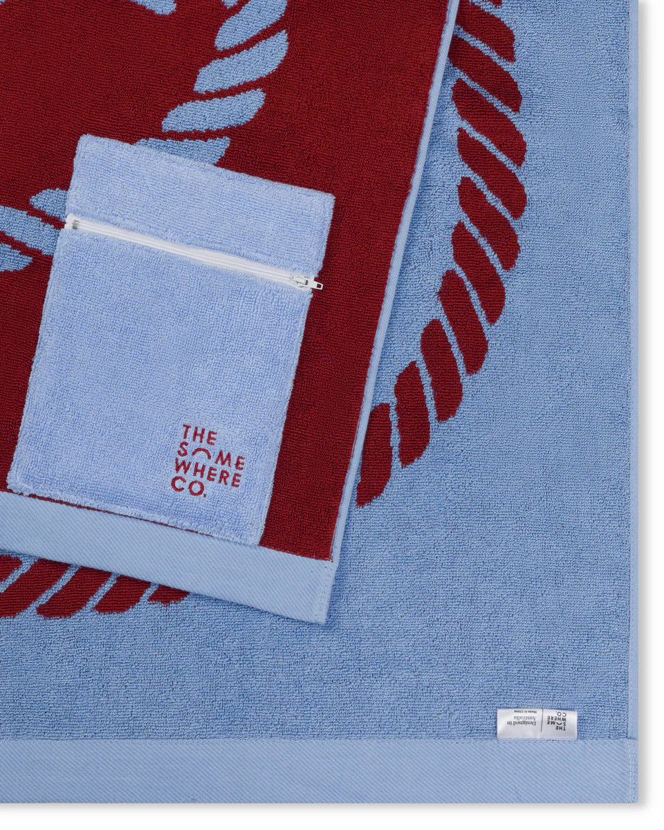 The Somewhere Co Premium Beach Towel