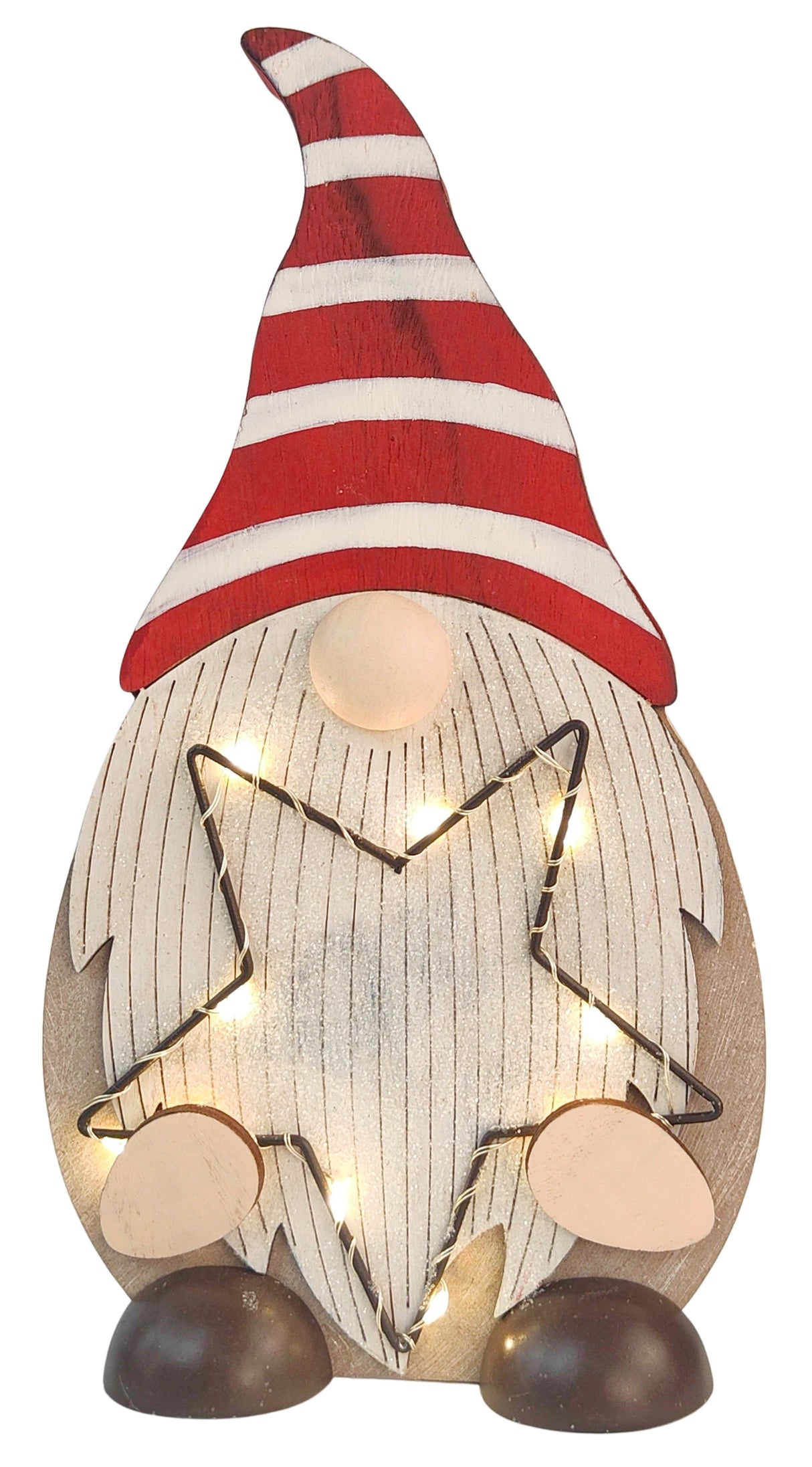 Urban Products Tomte Santa holding Star with Lights Decoration