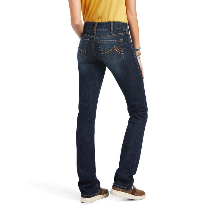 Ariat Ladies R.E.A.L.™ Mid Rise Octavia Straight Jeans Burbank -10041060