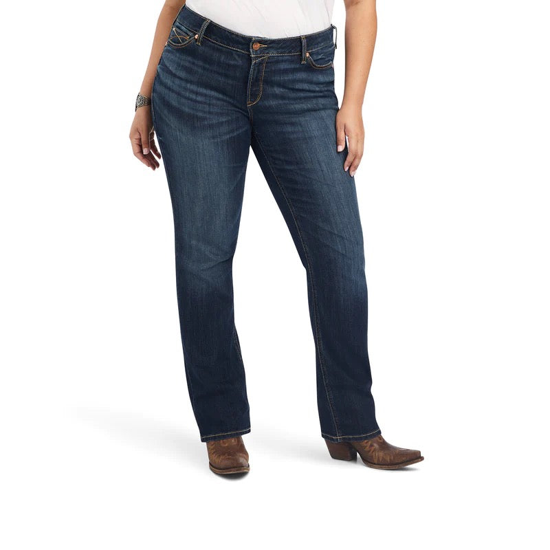 Ariat Ladies R.E.A.L.™ Mid Rise Octavia Straight Jeans Burbank -10041060