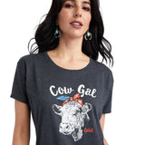 Ariat Ladies Cow Gal T shirt Charcoal Heather