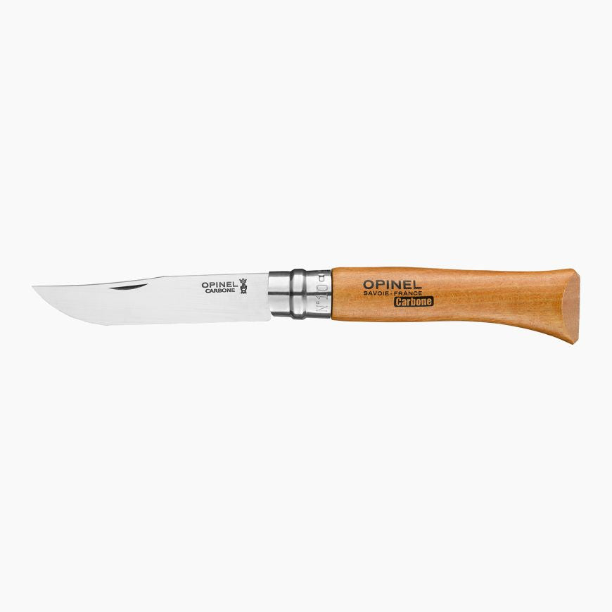 Opinel No 10 Carbon Folding Knife Clam pack