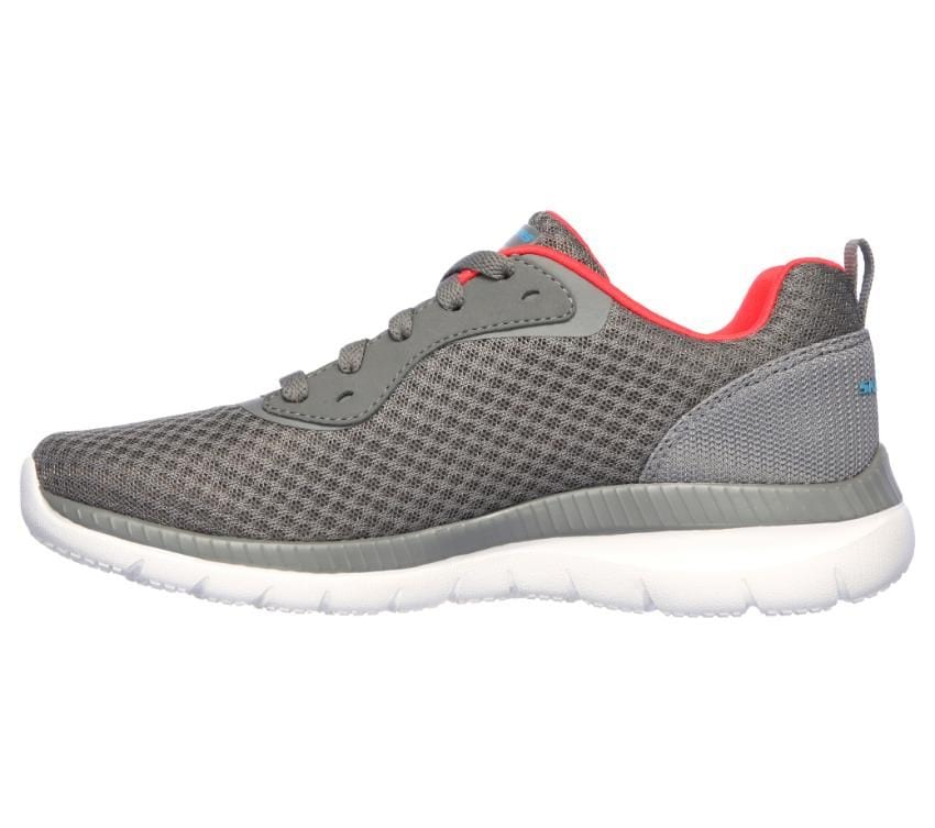 Skechers Ladies Bountiful Shoe Grey/Coral