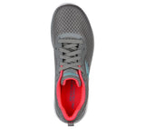 Skechers Ladies Bountiful Shoe Grey/Coral