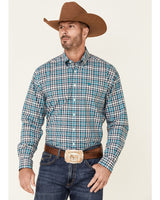 Cinch Men's Multi Plaid Long Sleeve Button-Down Shirt