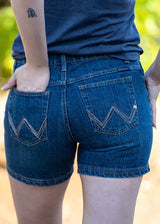 Wrangler Womens Ultimate Q-Baby Booty Up Denim Shorts