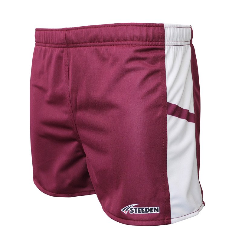 Maroon 2025 rugby shorts