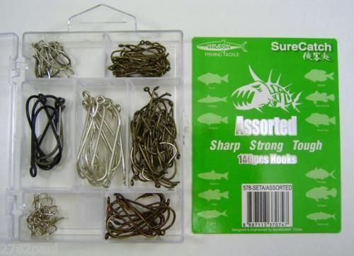 Sure Catch 140pce assorted hook pack