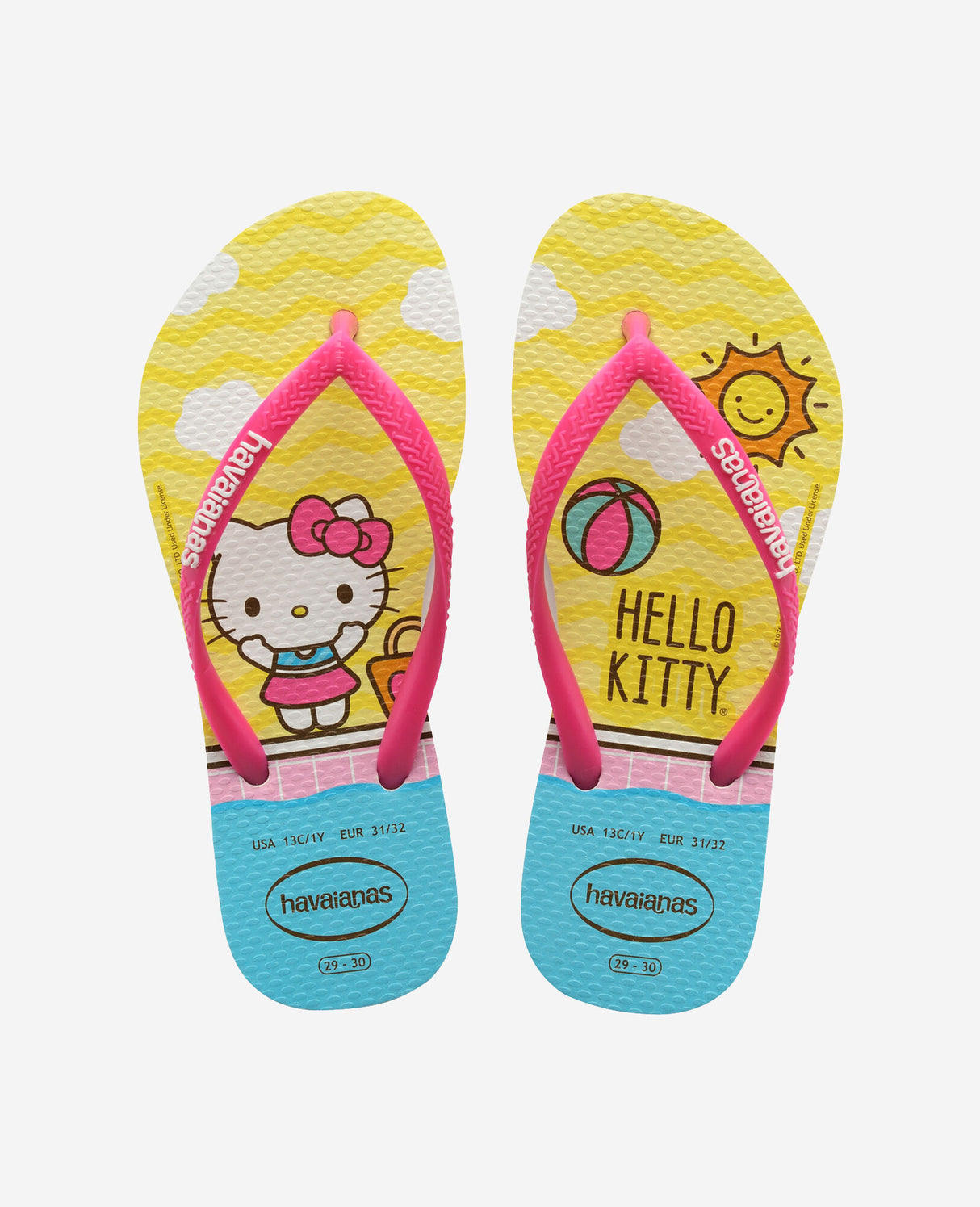 Havaianas Girls Slim Hello Kitty  Thongs-White