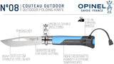 Opinel No.8 Outdoor - Stainless Steel Knife and Survival Tool