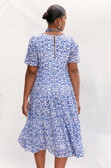 Adorne Ladies Harmony Casablanca Dress - Blue