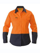 Bisley Ladies BL6267 Hi Vis Drill Shirt Long Sleeve