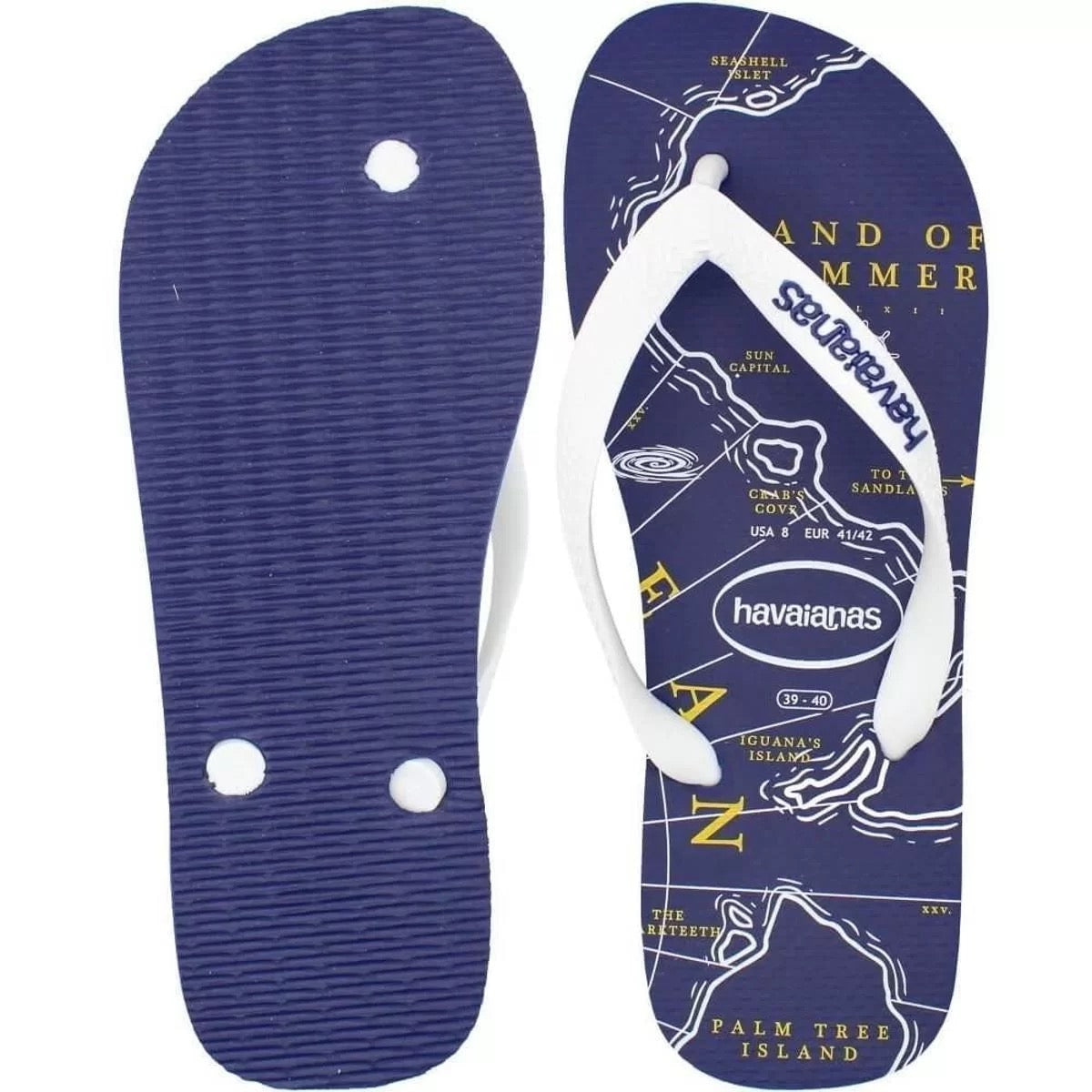 Havaianas Mens Top Thongs Nautical Lemmons Store