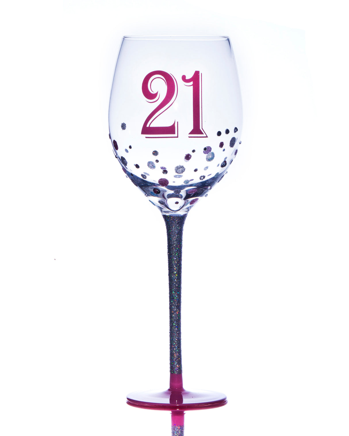 Tallulah Sparkle 21st Wine Glass