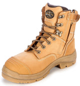 Oliver - AT 55332Z Lace Up Zip Side Steel toe Boot