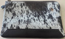 The Design Edge Cow Hide Detroit Zip Clutch