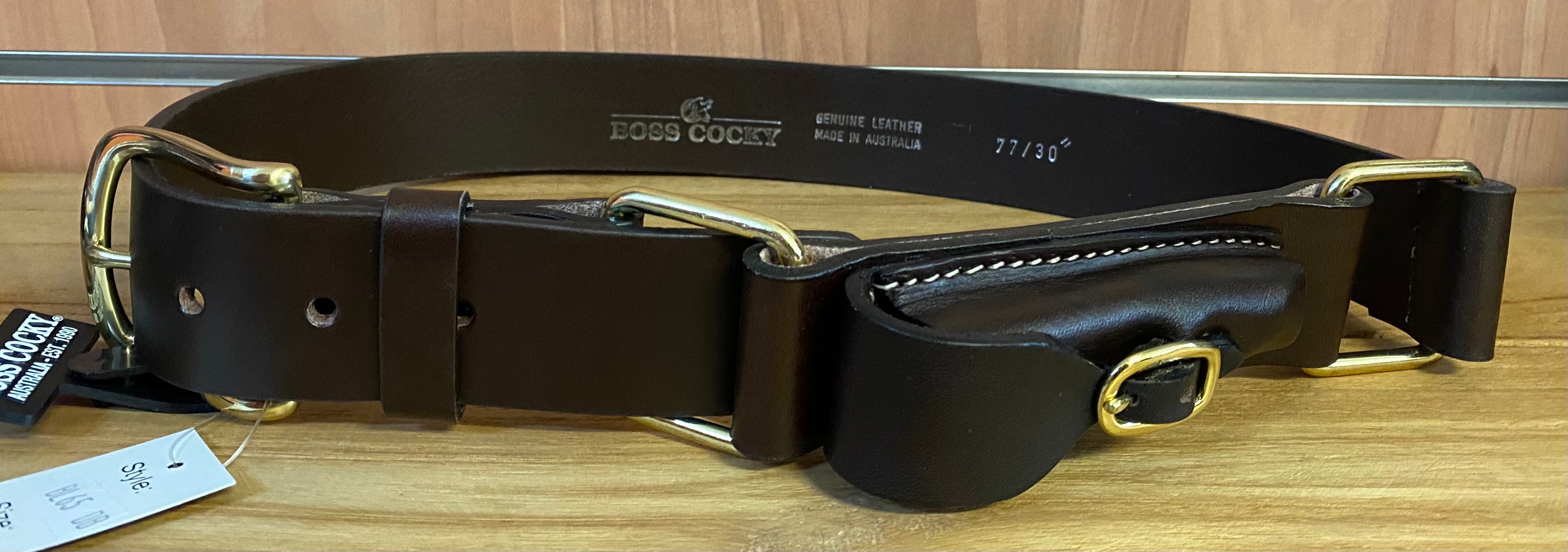 Boss Cocky Station 40mm Double Ring Hobble Belt with Pouch Lemmons Store