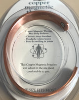Copper Magnetic Therapy Bracelet Plain Band Medium