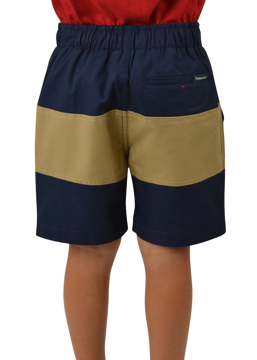 Thomas Cook Boys Dean Splice Shorts  Navy/Sand