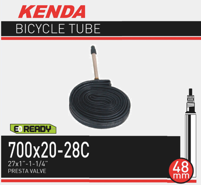 Kenda Tube 700X20/28 FV/PV nonthread 48MM Presta valve