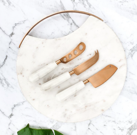 Clinq Marble Cheese Knife Set