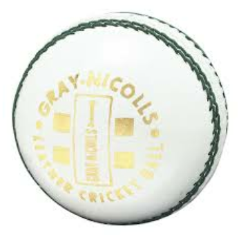 Gray Nicolls Club 2 White Red Leather Cricket Ball 156gram