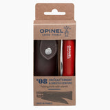 Opinel Colorama Trekking #08 S/S Red Handle + Sheath Set 8.5cm