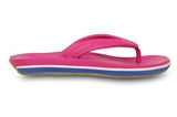 Crocs kids retro flip flop thong fuchsia sea blue US junior sizes