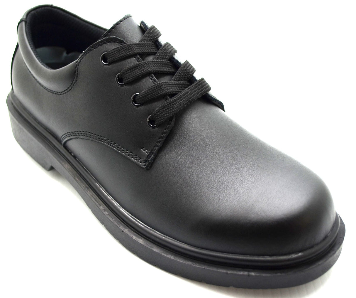 Crosby Mens Hamburg Black leather shoe UK 6