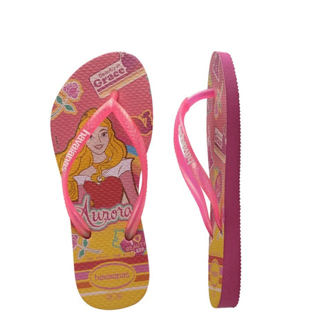 Havaianas Girls Slim Aurora Pink Flux Thongs