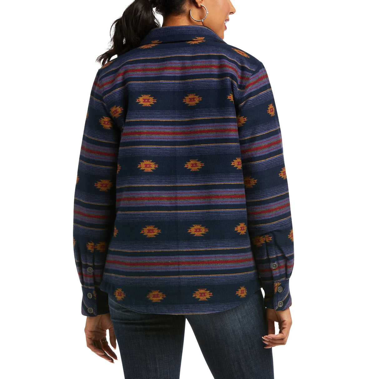 Ariat Women’s Real Shacket - Cruces Stripe