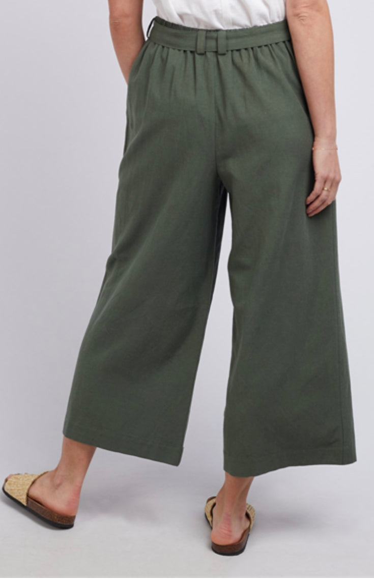 Elm Dylan Wide Leg Pants in Navy or Green