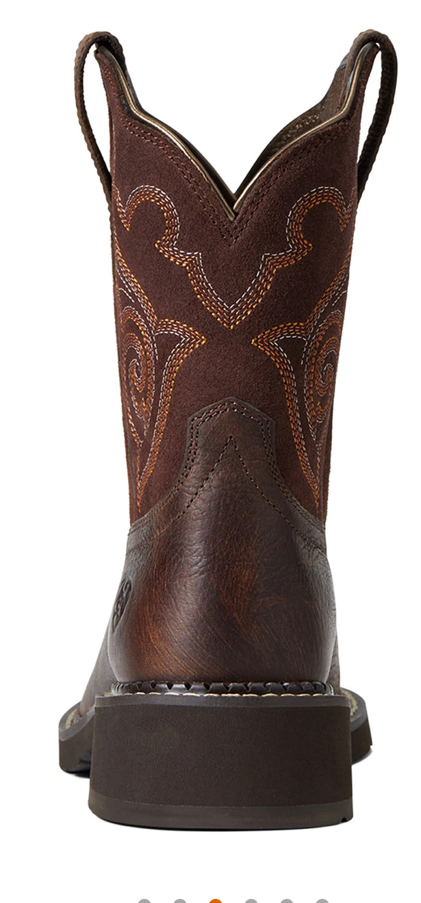 Ariat Ladies Fatbaby Heritage Tess Forest Brown / Jamocha Boot
