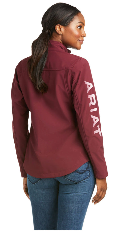 Ariat Ladies New Team Softshell Jacket in Windsor Wine 10037394