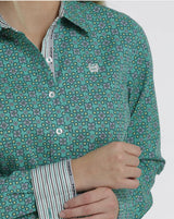 Cinch Ladies Western Shirt - Emerald
