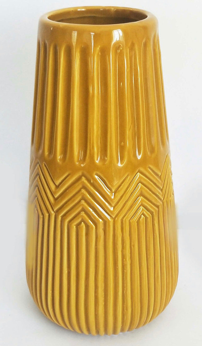 Zari Vase Mustard Large 24cm