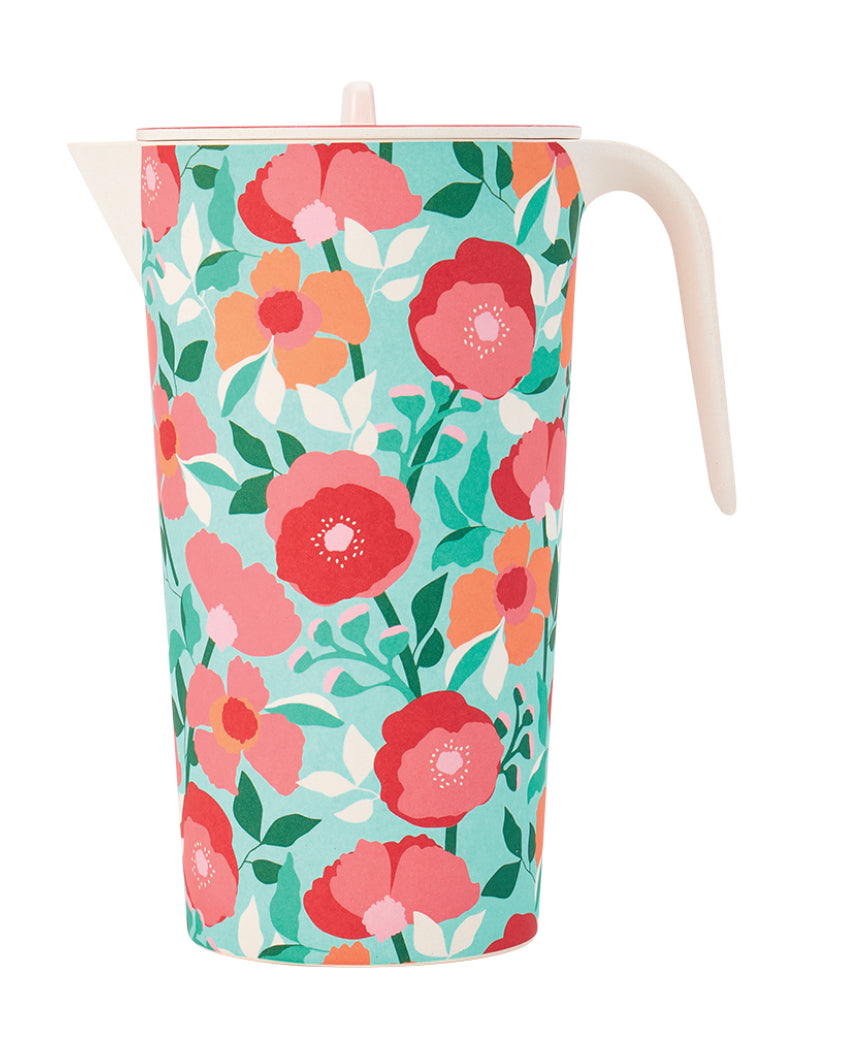 Annabel Trends Bamboo Jug - Sherbet Poppies