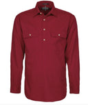 Pilbara Mens Closed Front Long Sleeved Shirt RM200CF