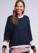 Elm Peaches Metallic Crew