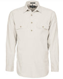 Pilbara Mens Closed Front Long Sleeved Shirt RM200CF