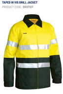 Bisley Taped Hi Vis Cotton Drill Jacket