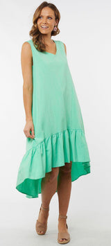 Elm Ladies Natalie Dress in Green & Black