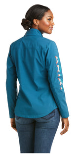 Ariat Ladies New Softshell Jacket Eurasian Teal Serape 10037396